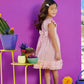 Darling Embroidered Floral Dress for Girls