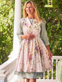 Cottage Rose Vintage Style Collar Apron for Adults