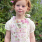 Cottage Rose Tiered Vintage Style Apron for Kids