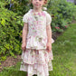 Cottage Rose Tiered Vintage Style Apron for Kids