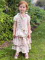 Cottage Rose Tiered Vintage Style Apron for Kids