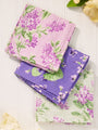 Lilac Patchwork Vintage Style Tea Towel Bundle of 3