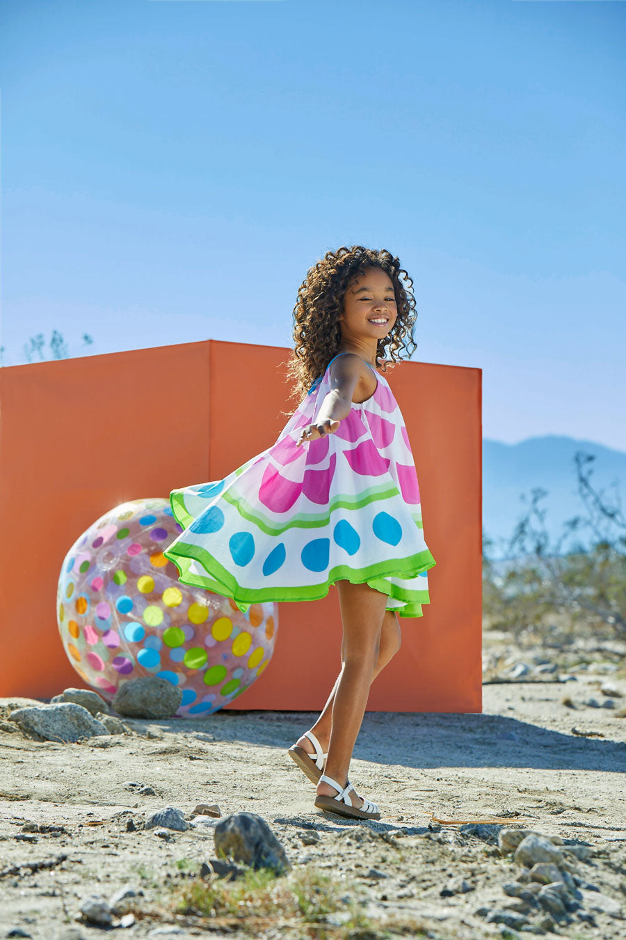 Petal Circle Dress For Girls