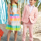 Gorgeous Striped Sequin Party Dress