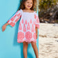 Embroidered Eyelet Smocked Dress For Girls