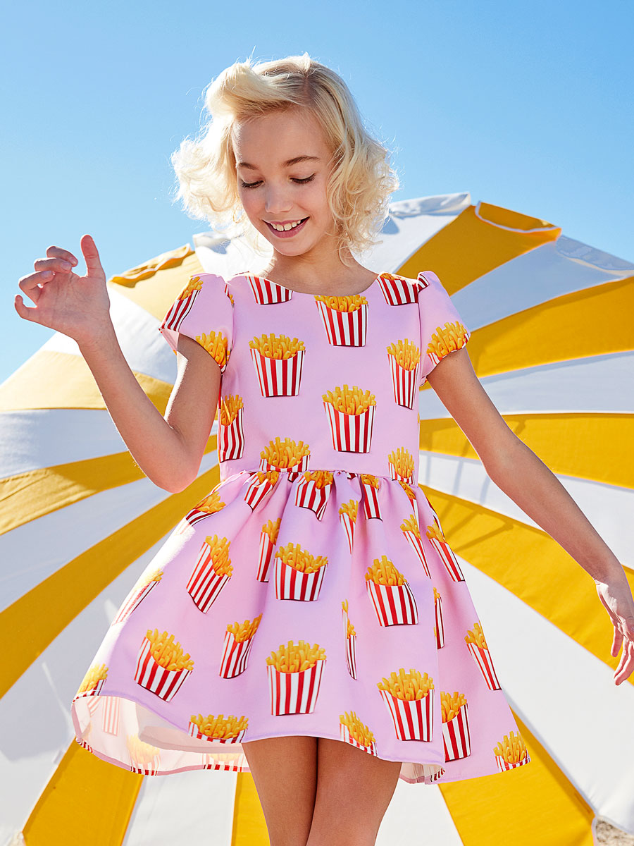 French Fries Dress For Girls
