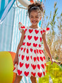 All Over Hearts Dress for Girls
