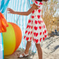 All Over Love Heart Print Dress for Girls