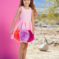 Roses Galore Scuba Dress For Girls