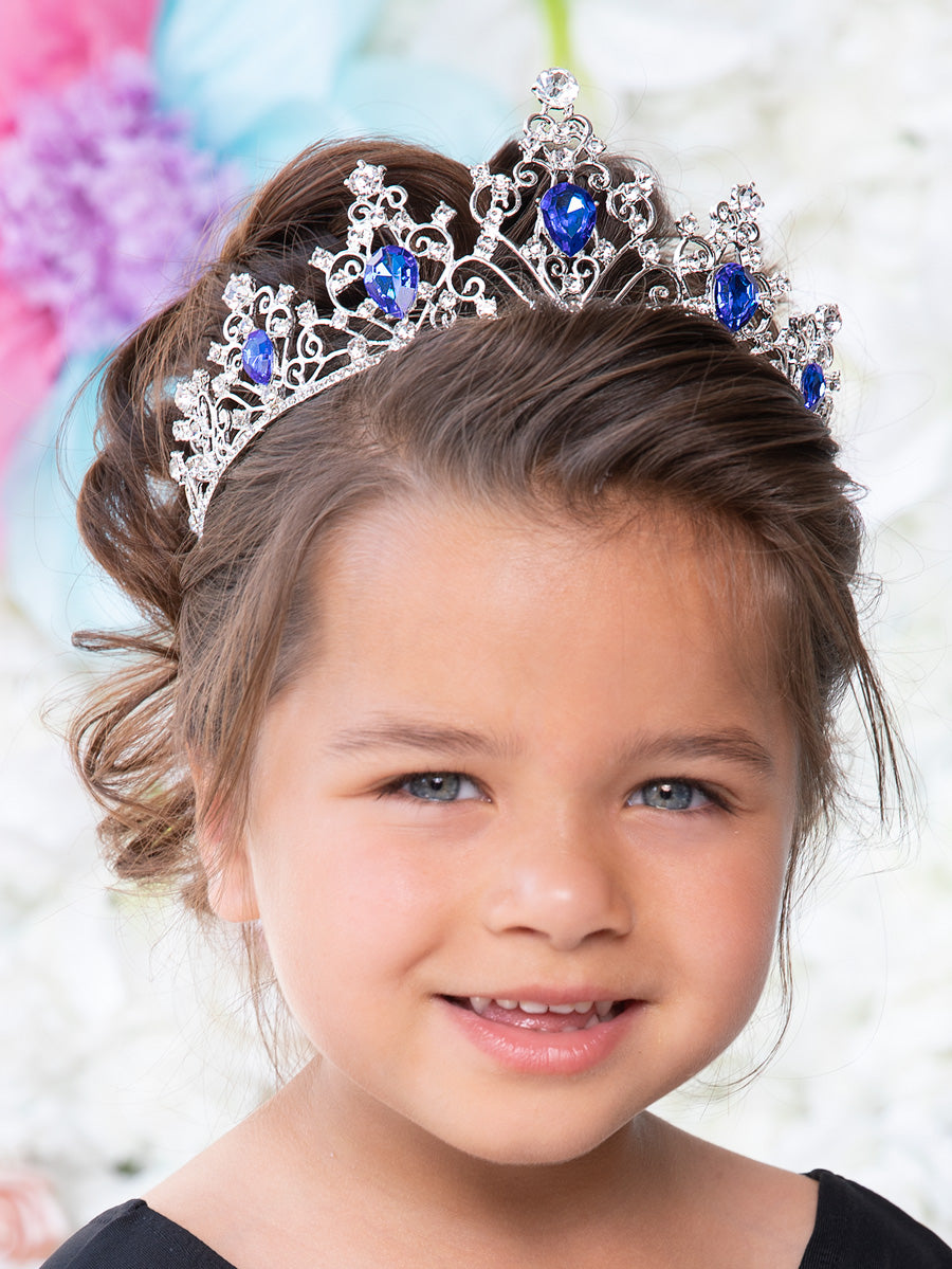 Silver And Blue Tiara