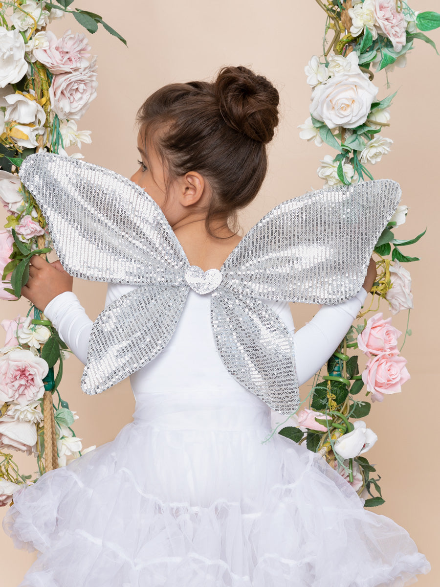 Silver Sequin Wing