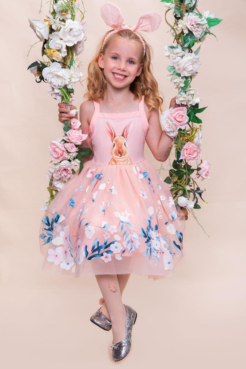Bunny Tutu Dress, Tights & Headband Set for Girls