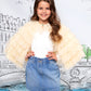 Gold Ruffle Cape for Girls