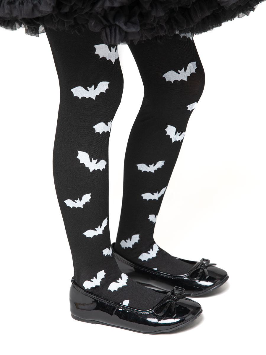 Black Bat Tights for Kids