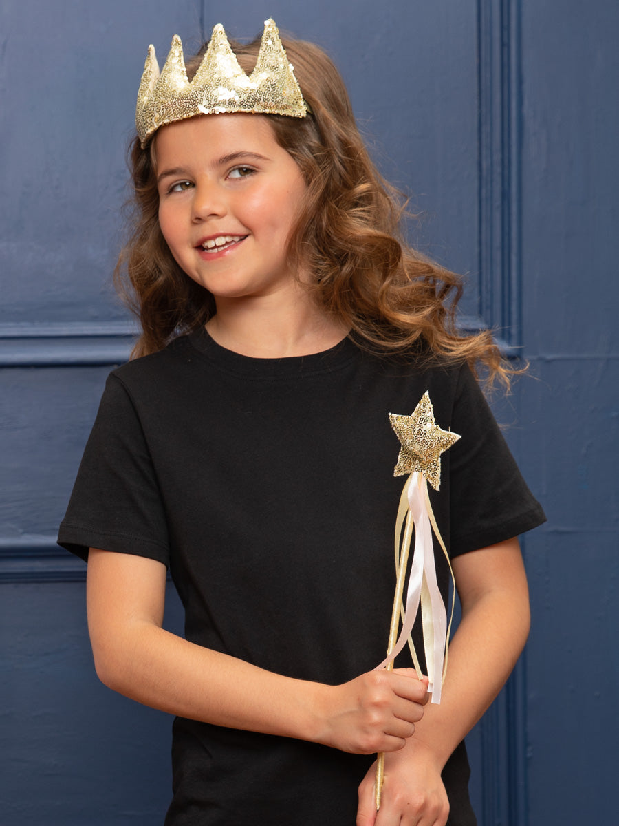 Gold Crown & Wand Kit for Girls