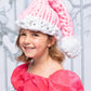 Santa Hat Pink Chunky Stretch Knit