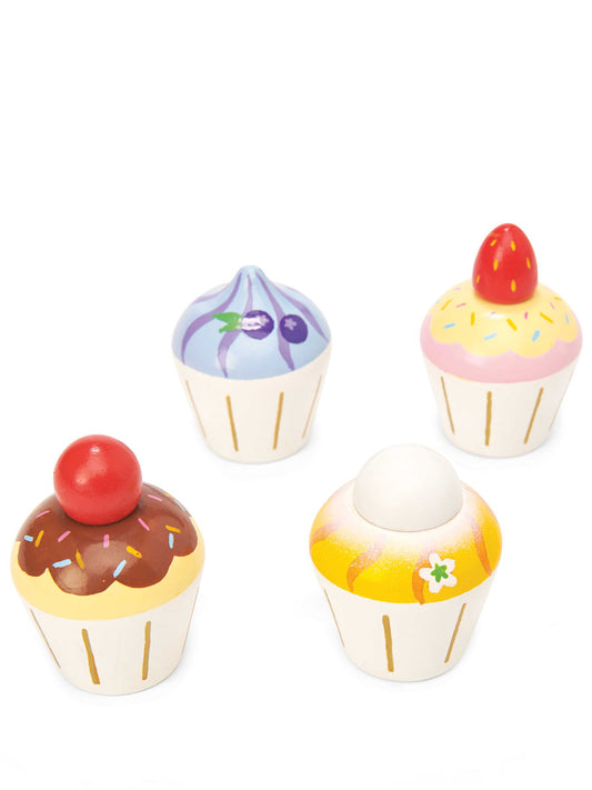 Cupcakes Wooden Toy Set of 4
