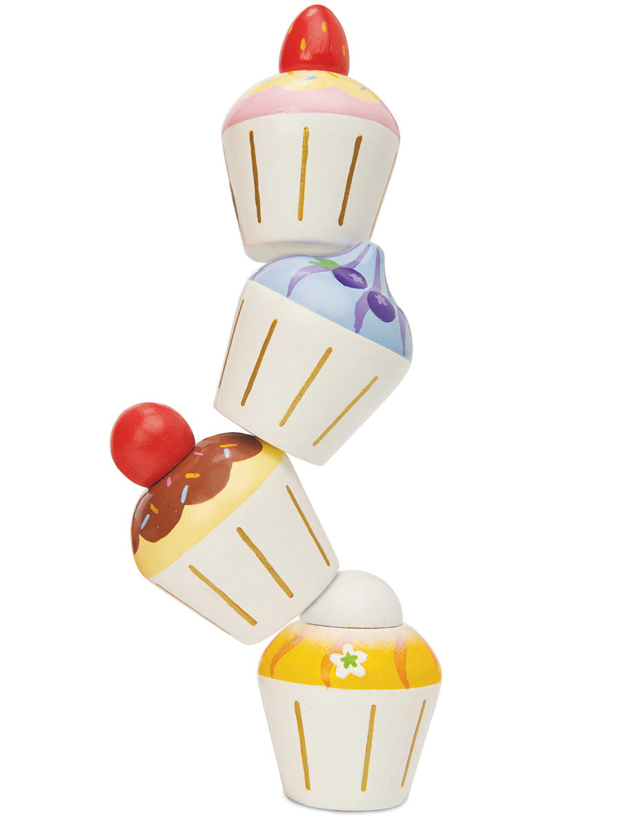 Cupcakes Wooden Toy Set of 4