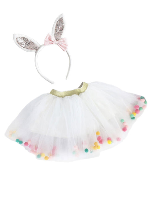 Chasing Fireflies Batty Black Tutu Skirt for Girls, S