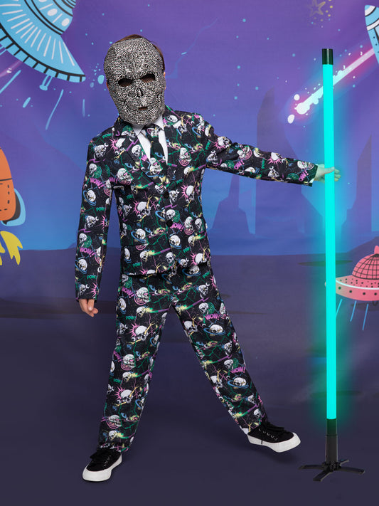 Cosmic Skeleton Suit Costume for Boys
