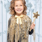 Gold Lace Angel Cape And Wand Kit