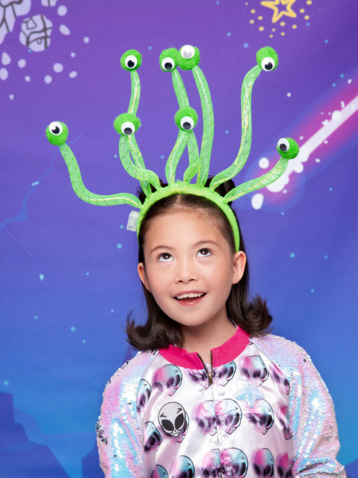 Green Light-Up Alien / Monster Eye Headband