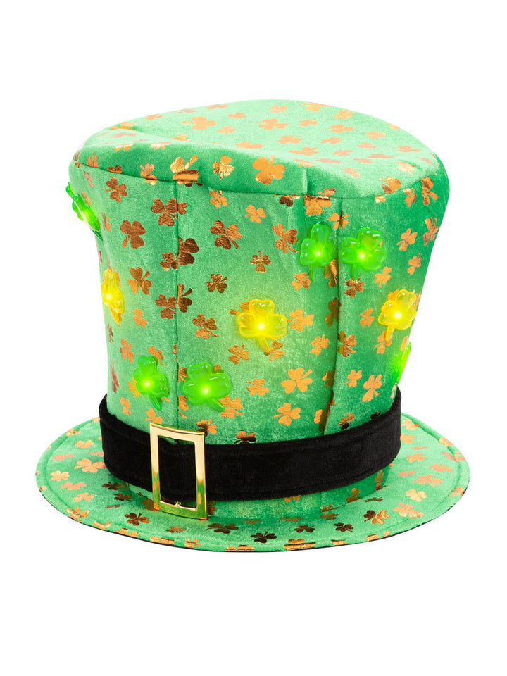 St. Patrick's Light Up Top Hat & Bow Tie