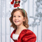 Mini Santa Red Glitter Hat Headband