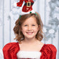 Mini Santa Red Glitter Hat Headband