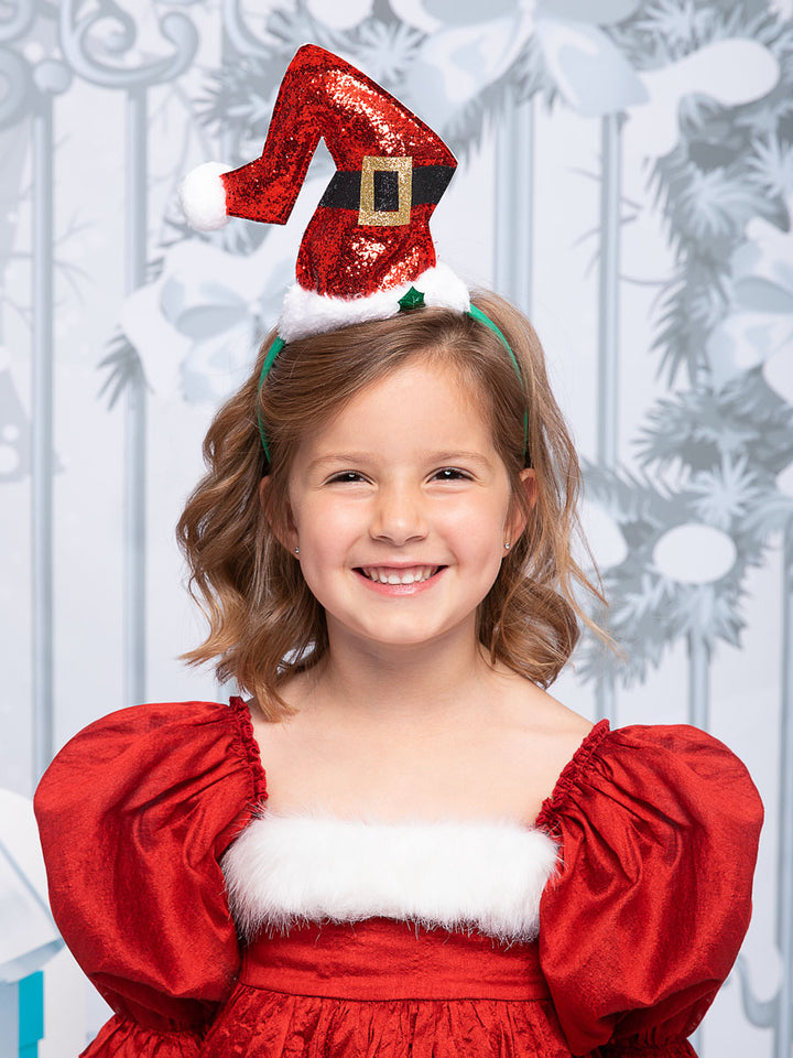 Santa Hat on Headband