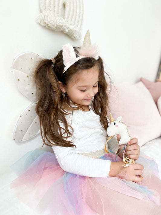 Rainbow Tutu & Unicorn Headband Set