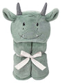 Dax the Dragon Plush Hooded Blanket