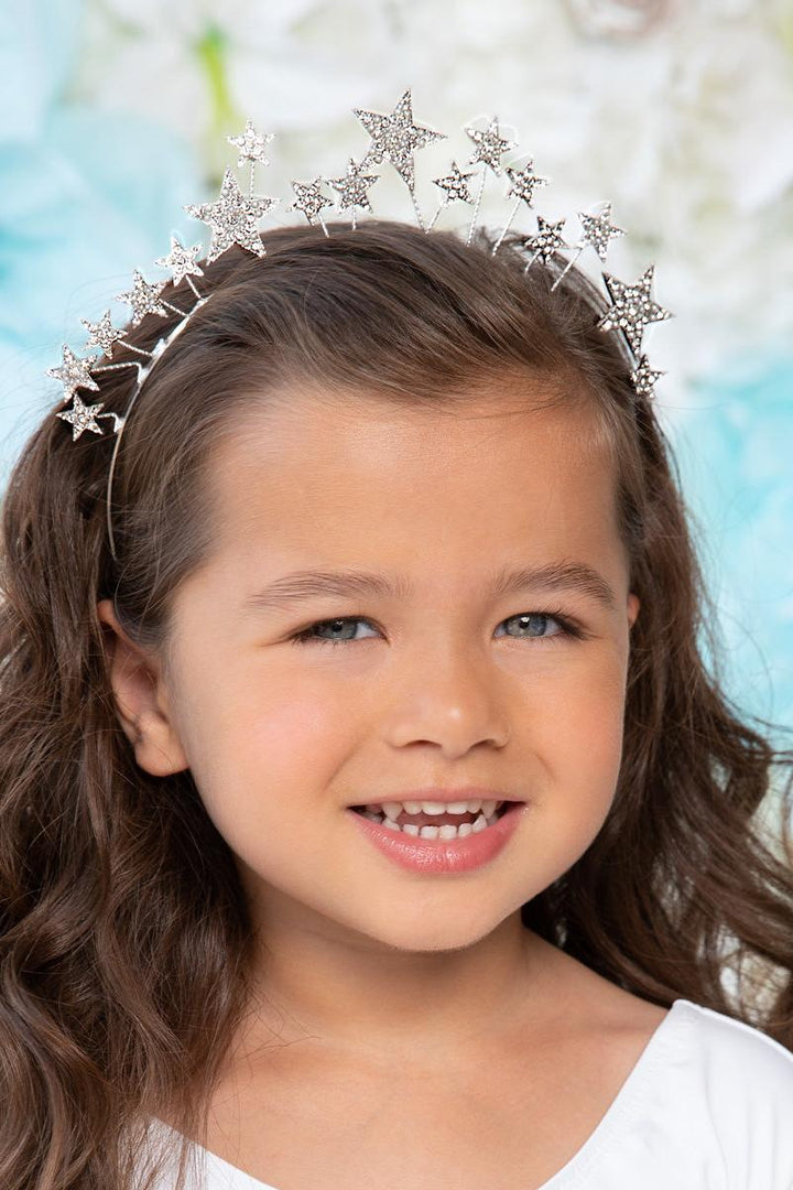 Silver Star Diamanté Headband