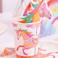 Unicorn Fairy Princess Paper Party Cups (x8)