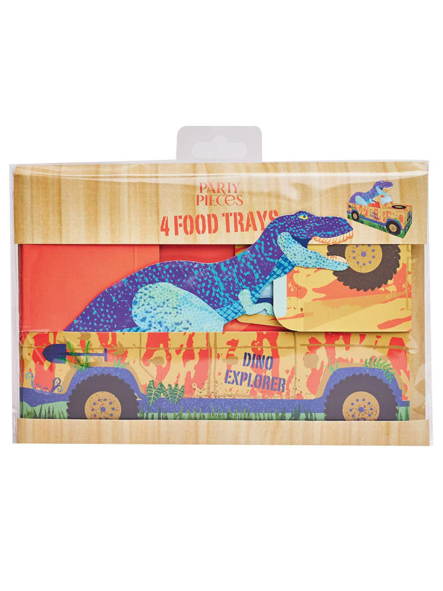 Dino Explorer Food Trays (x4)