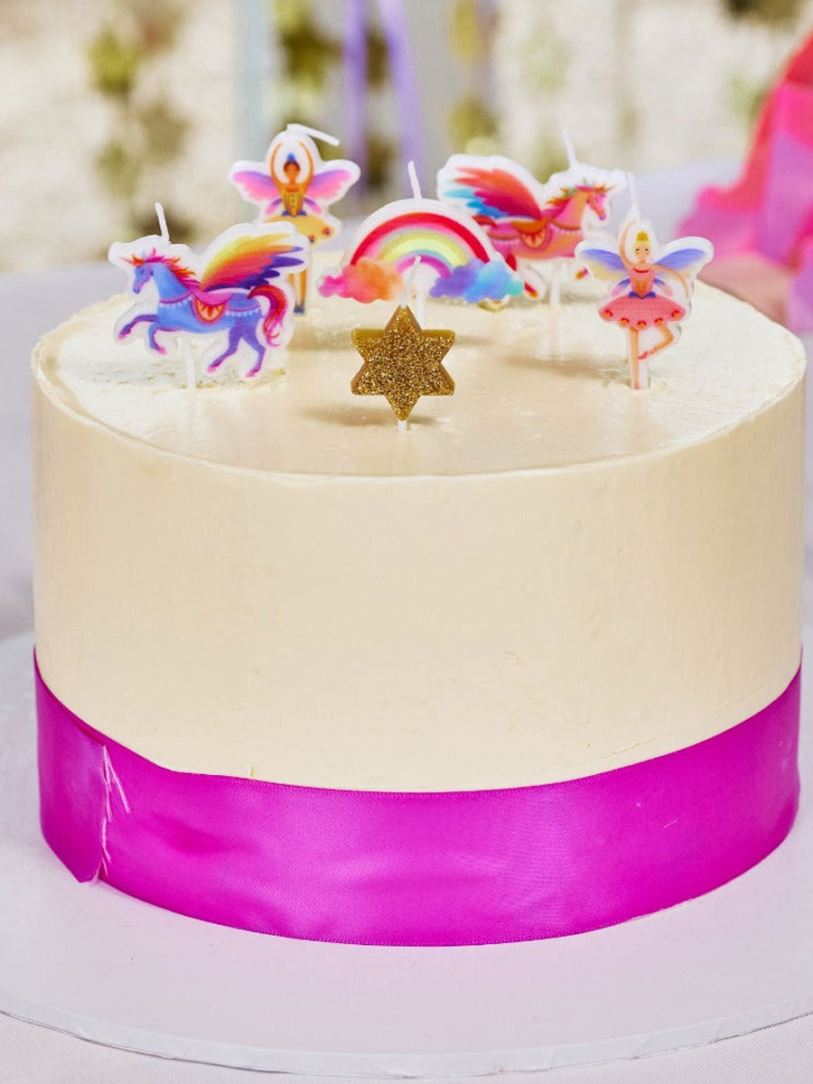 Unicorn Fairy Princess Candles (x6)
