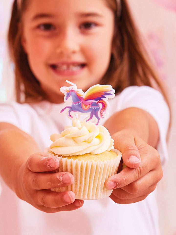 Unicorn Fairy Princess Candles (x6)
