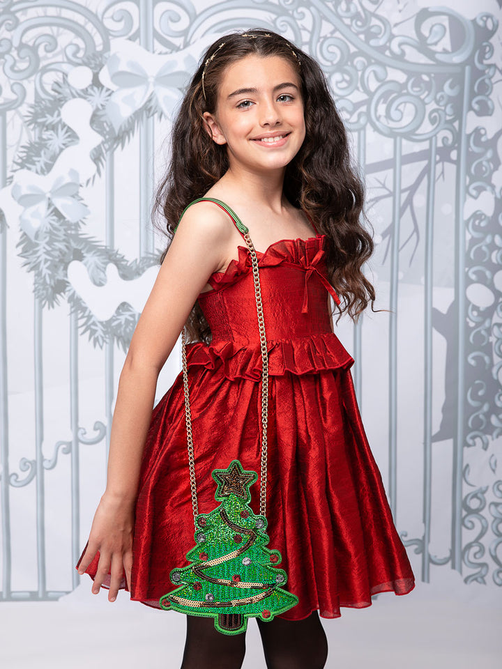 Christmas Tree Sequin Purse for Girls