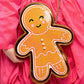 Gingerbread Sequin Purse for Girls