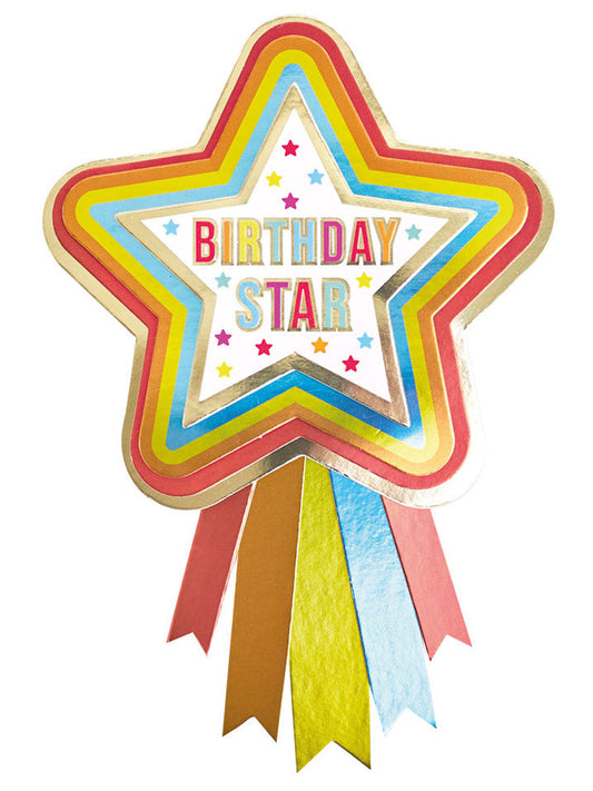 Shooting Star Birthday Pin Badge