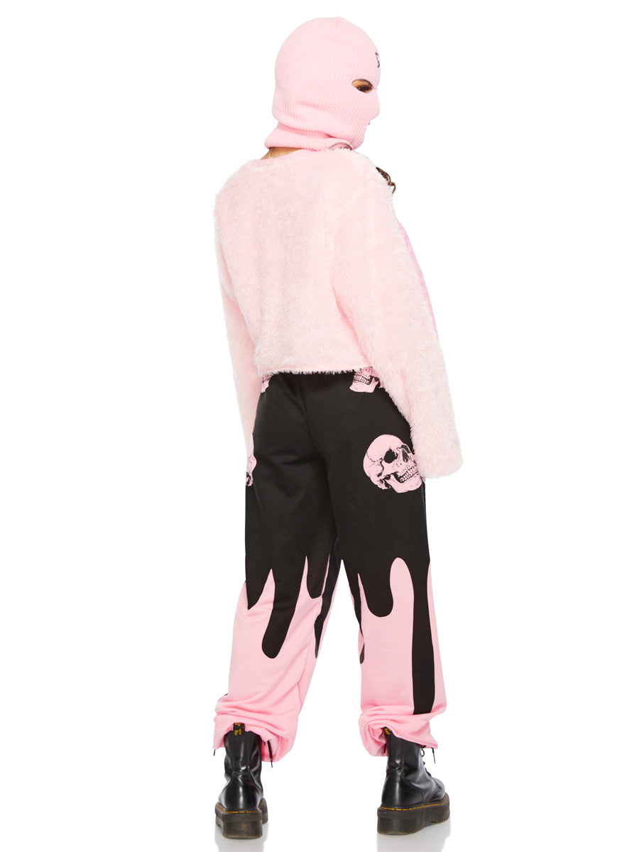 Pink Fashion Gangster Shrug