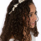 Organza Crystal White Opal Vine – Gold