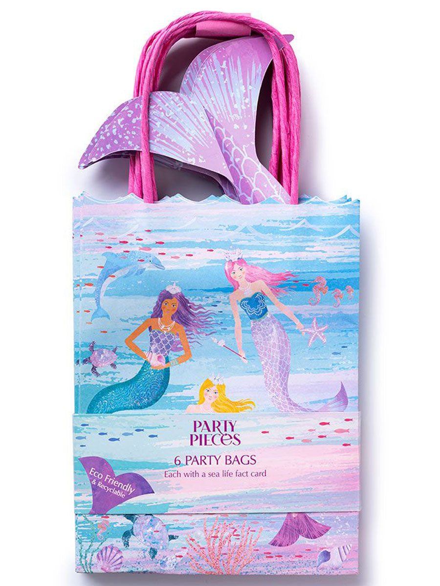 Queen of the Sea Paper Party Bags with Fact Cards (x6)