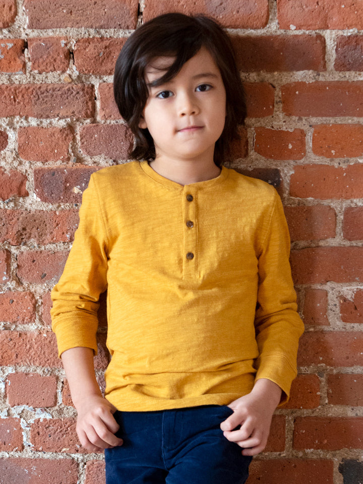 Boys Old Gold Allday Henley