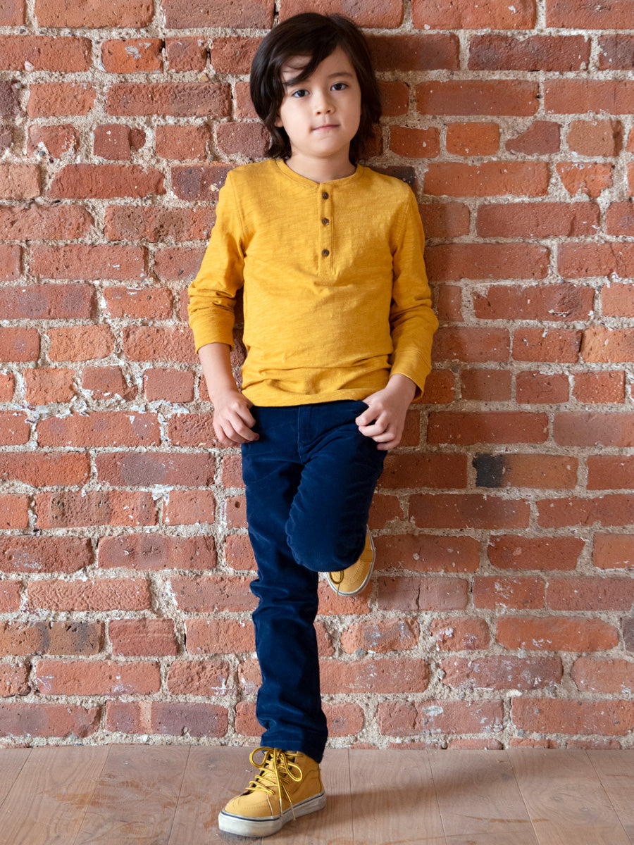 Boys Old Gold Allday Henley