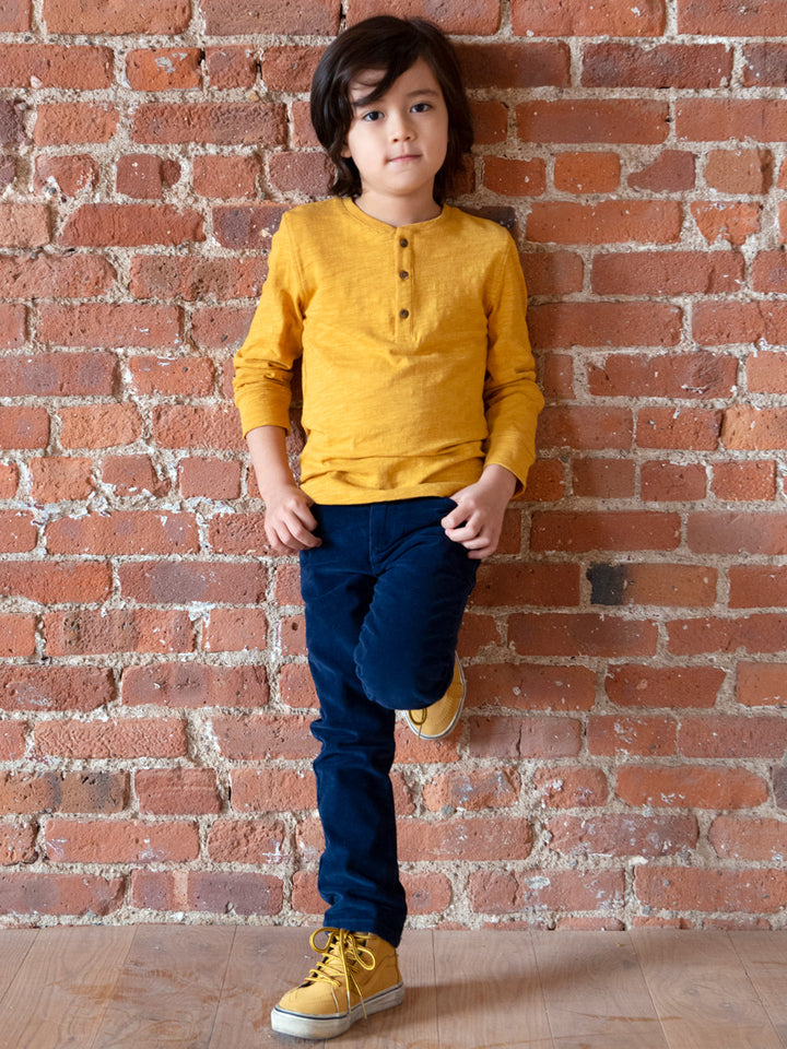 Boys Old Gold Allday Henley