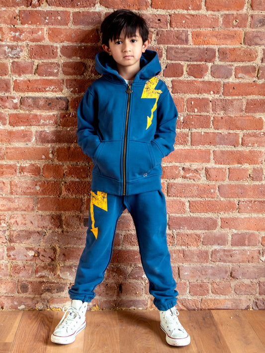 Boys Denim Blue Gym Sweatpants