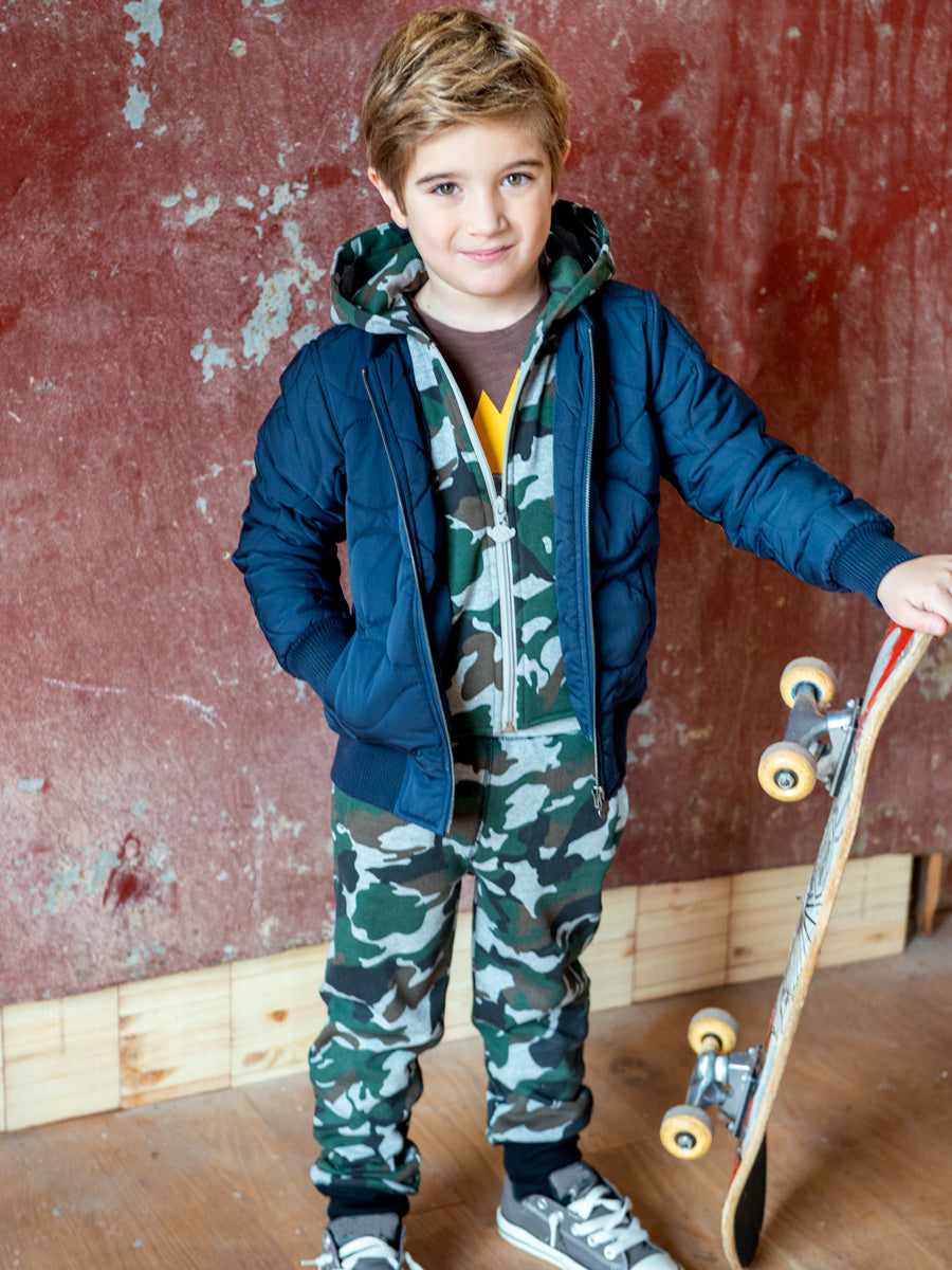 Boys Heather Camo Highland Sweats
