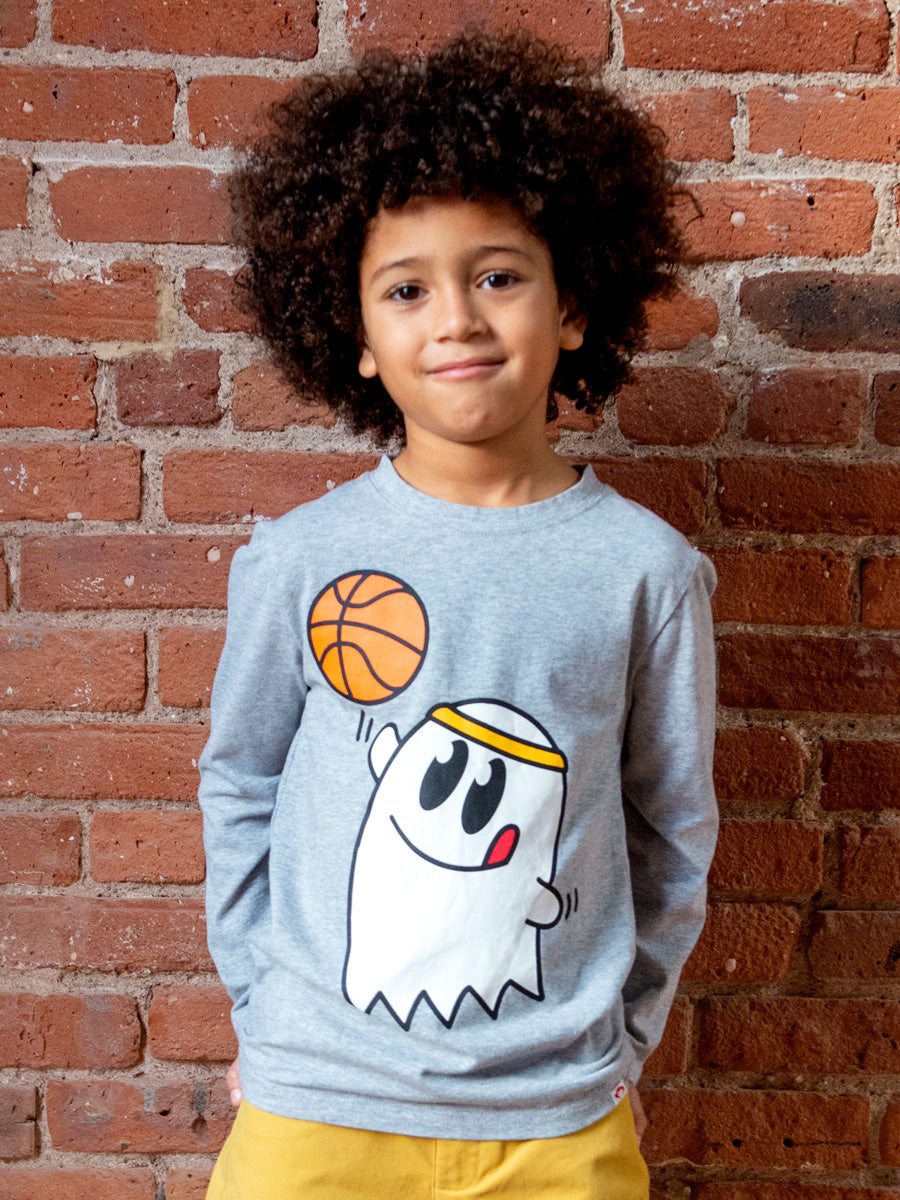 Boys Long Sleeve Graphic Tee | Ghost Ball