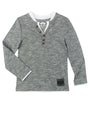 Boys Grayscales Long Sleeve Camden Henley